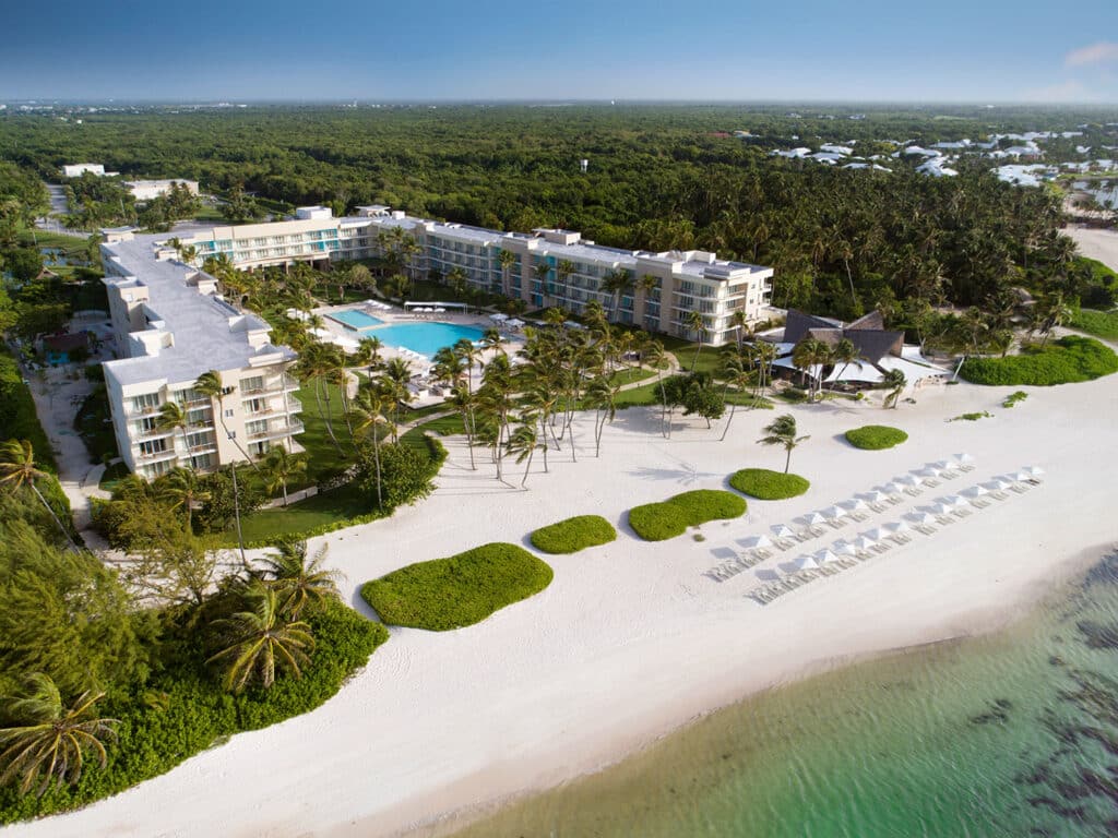 An aerial view of Westin Puntacana Resort & Club in the Dominican Republic